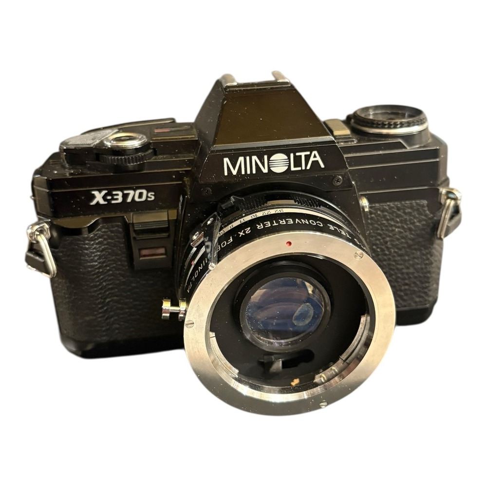 Minolta X-370s 35mm Film Camera with Lens – As-Is Untested Vintage SLR
